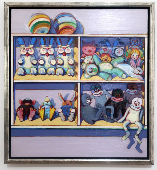01. April 2023 - Stuffed Toys (Plüschtiere), entstanden 2004, Werk des amerikanischen Künstlers Wayne Thiebaud (Umfeld der Pop Art), präsentiert in der Fondation Beyeler, Riehen