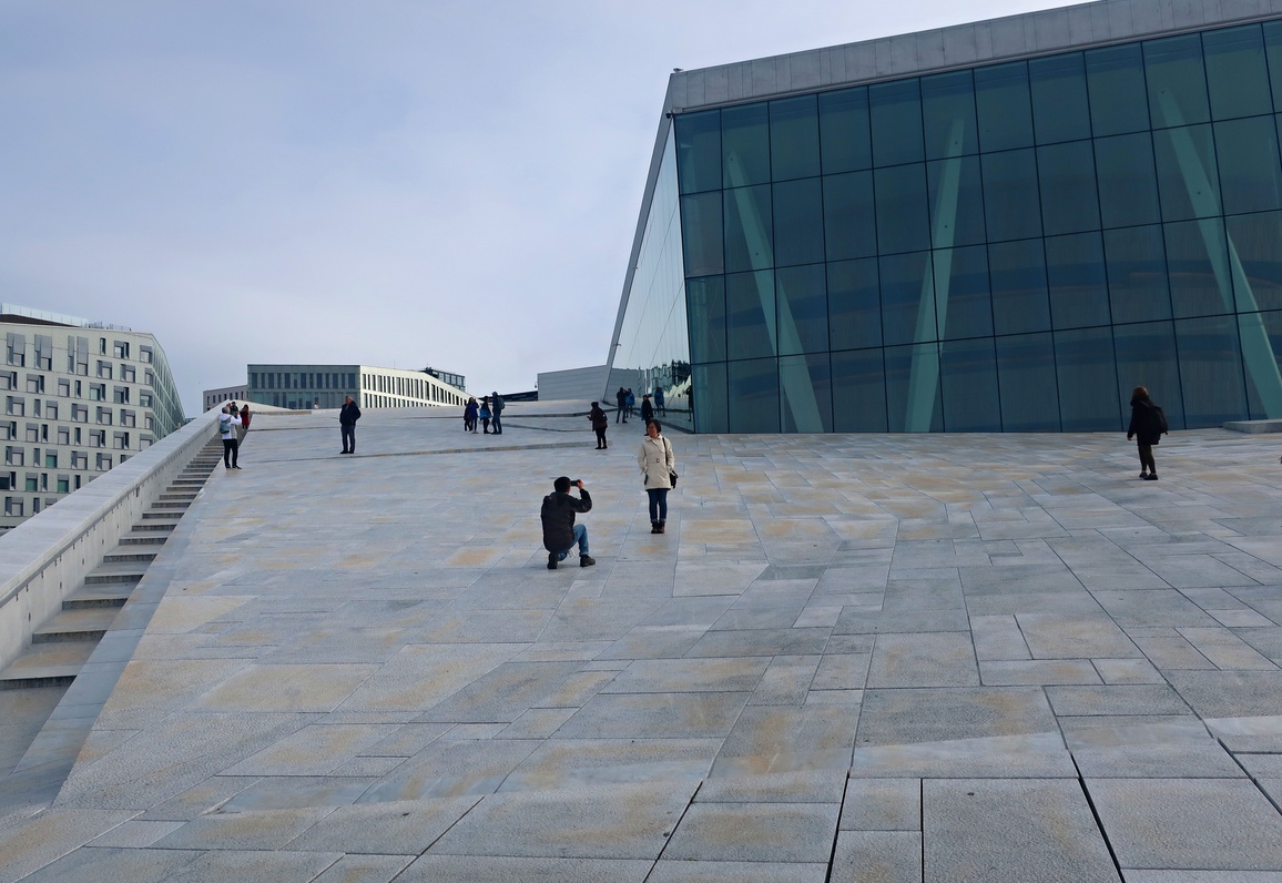 01. Oktober 2019 - Fotoshooting auf dem Dach der Oper in Oslo