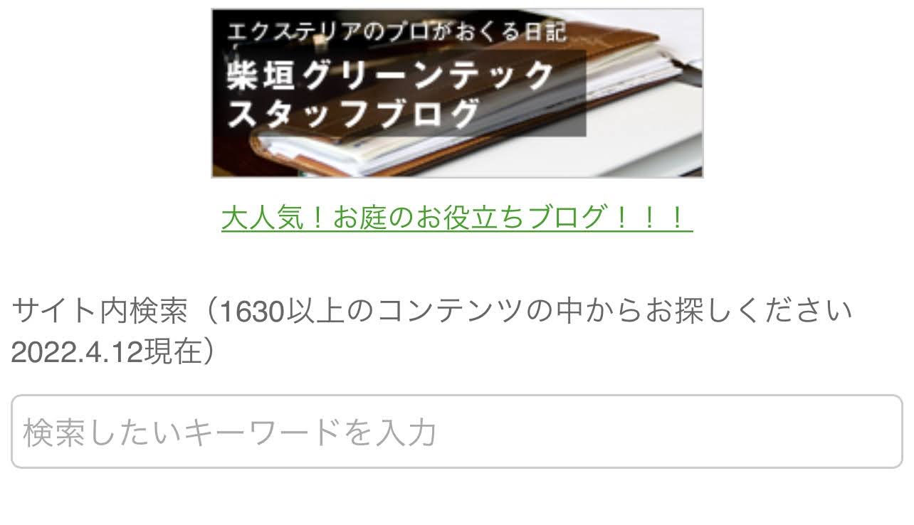 【サイト内検索開始！】柴ちゃんブログが進化しました！　2022-4-12
