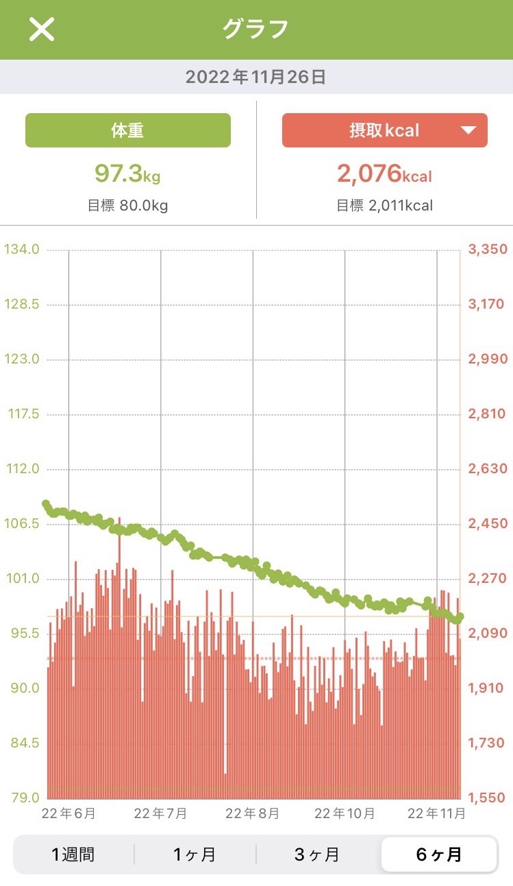 【マイナス４７．１kg達成】今ちゃんのダイエット中間報告２　2022-11-26