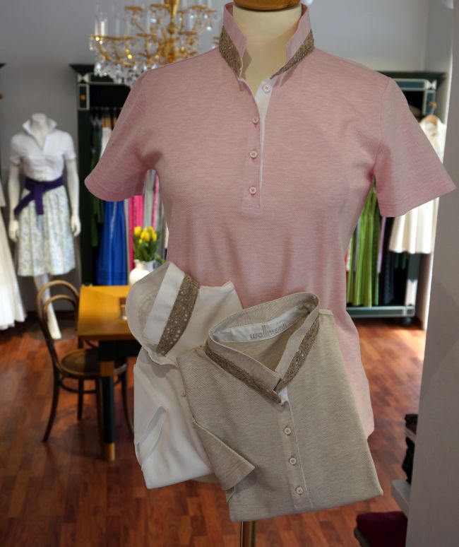 Polos von Wallmann in rose´ beige, weiß