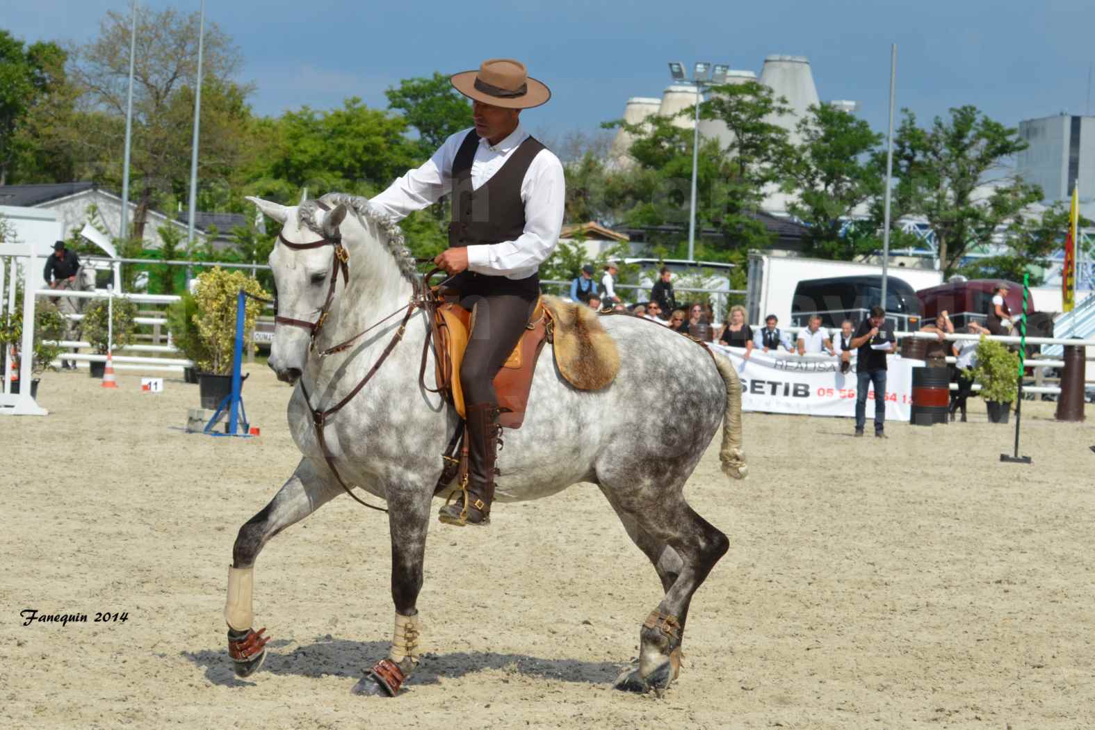 Salon Equitaine de Bordeaux en 2014 - concours Equitation de travail - Épreuve de Maniabilité chronométré - P - 11