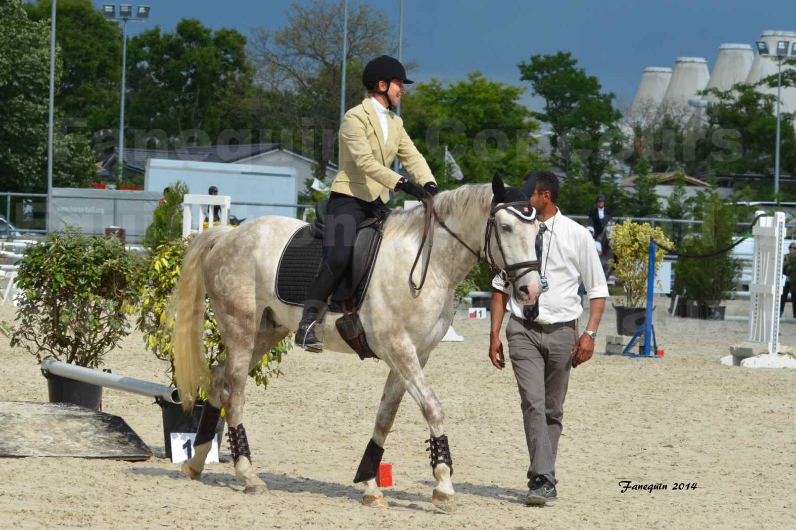 Salon Equitaine de Bordeaux en 2014 - concours Equitation de travail - Épreuve de Maniabilité chronométré - B - 11