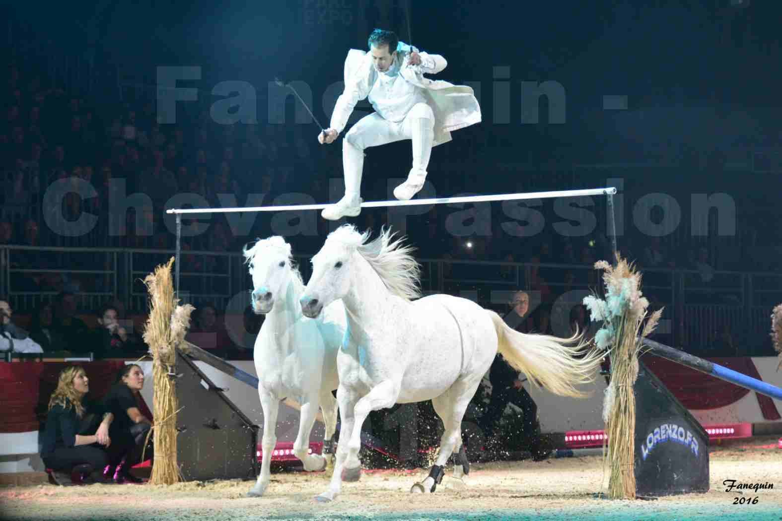 Cheval Passion 2016 - Spectacle les Crinières d'OR - LORENZO "Blanc" - représentation du 20 janvier 2016 - 06