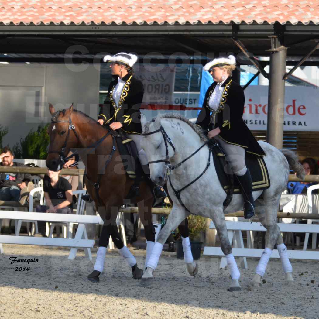 Carrousel de cavalières Equitation de travail lors du salon "Equitaine" à Bordeaux en 2014 - 31