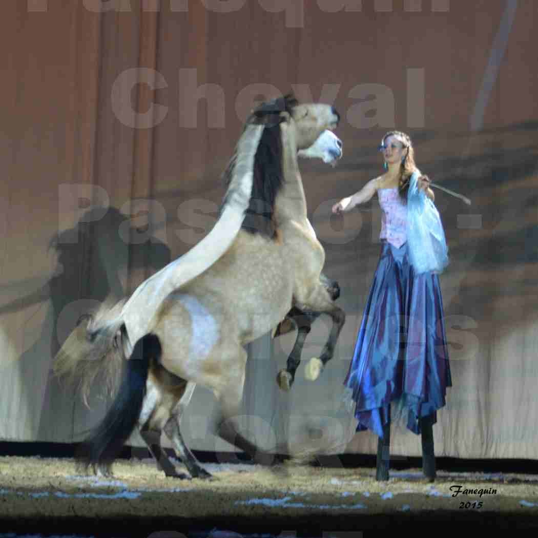 Cheval Passion 2015 - Spectacle des Crinières d'OR - Lucie VAUTHIER & 2 chevaux en liberté - 17