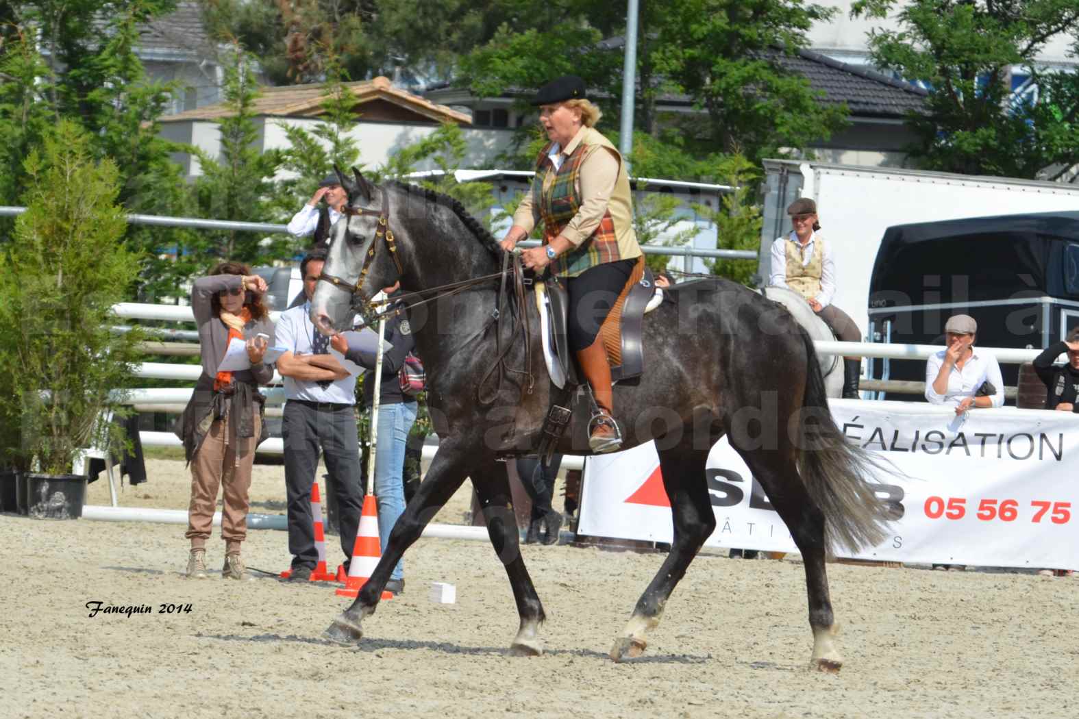 Salon Equitaine de Bordeaux en 2014 - concours Equitation de travail - Épreuve de Maniabilité chronométré - F - 06