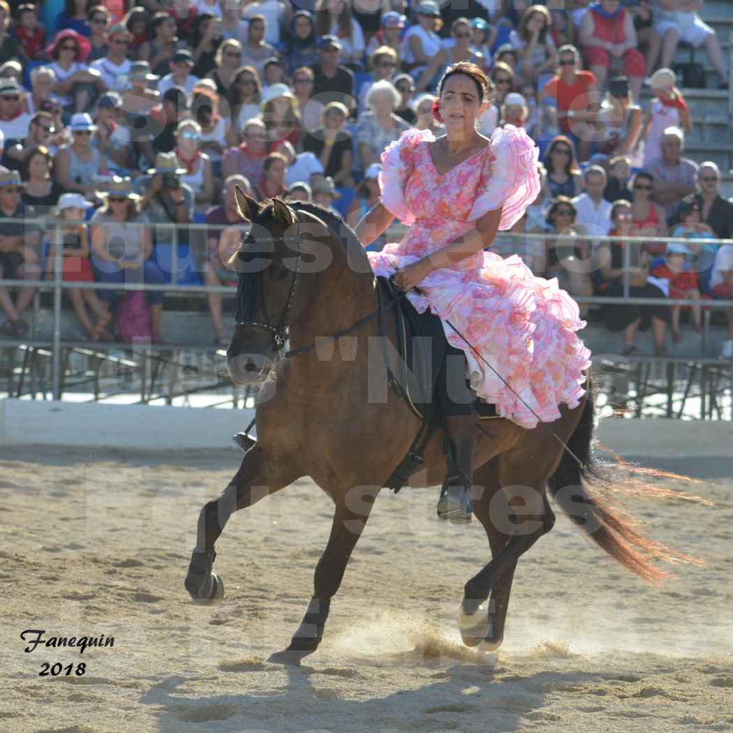 Spectacle en journée des "Nuits Équestres"  de la Féria de BÉZIERS 2018 - Mercredi 15 Août - Carrousel de Cavalières - 08