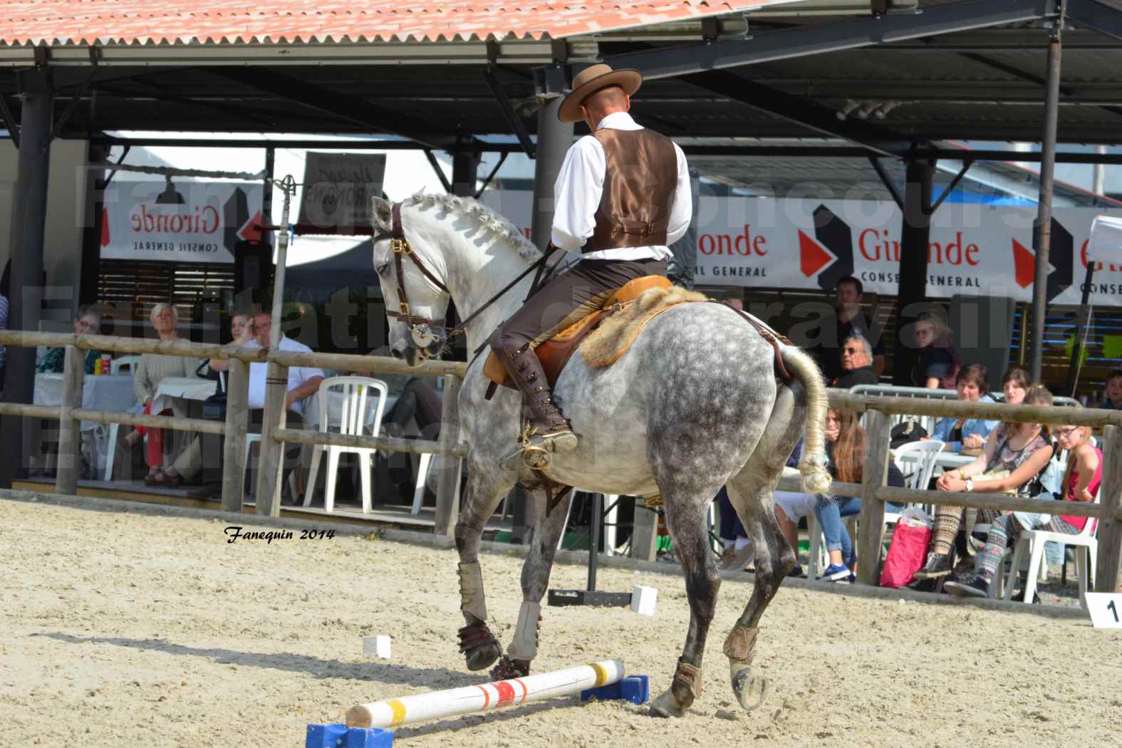 Salon Equitaine de Bordeaux en 2014 - concours Equitation de travail - Épreuve de Maniabilité chronométré - P - 27