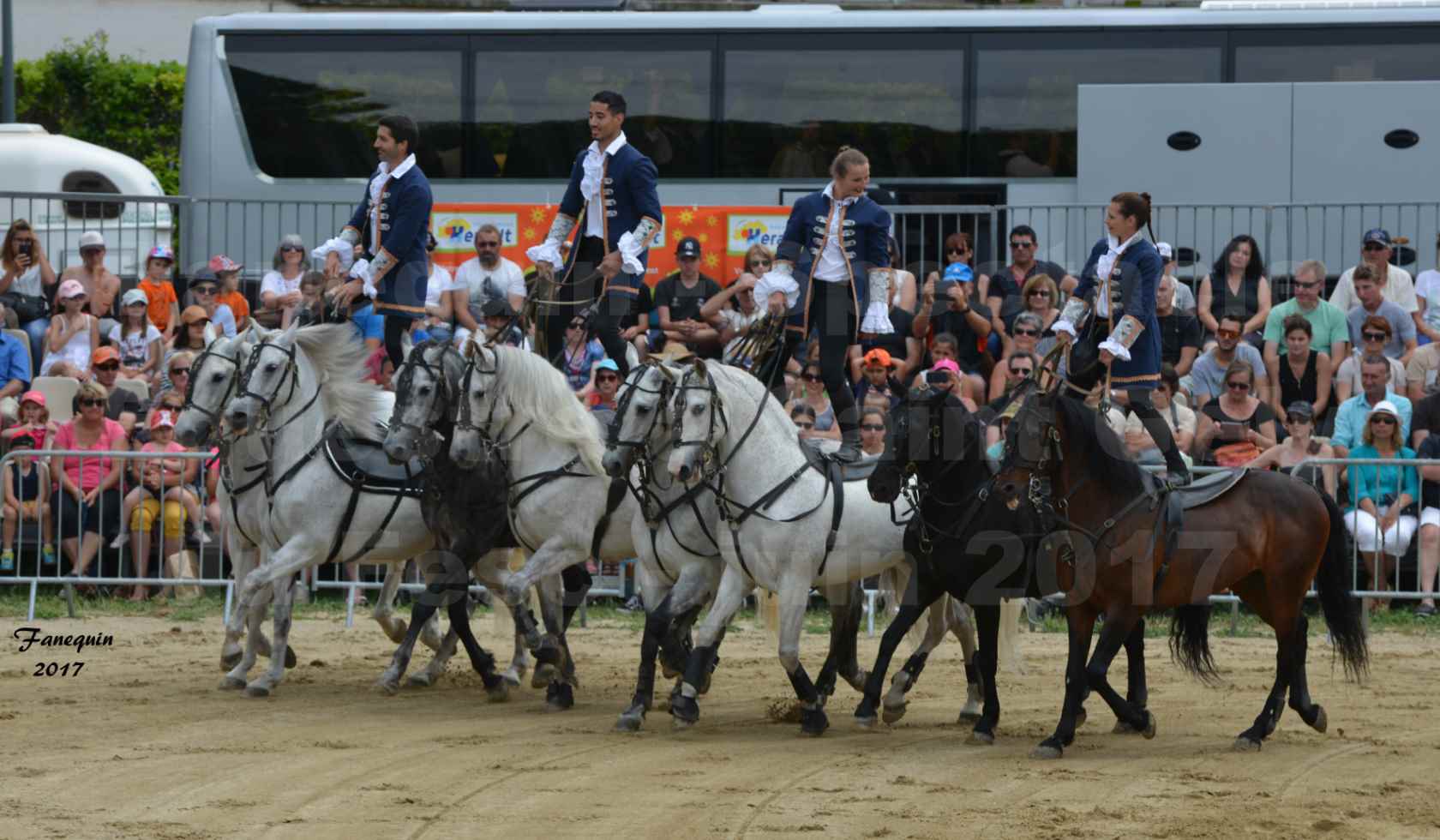 numéro de Poste HONGROISE avec 8 chevaux - Compagnie IMPULSION - Salon Pêche Chasse Nature à Saint Gély du Fesc juin 2017 - 01