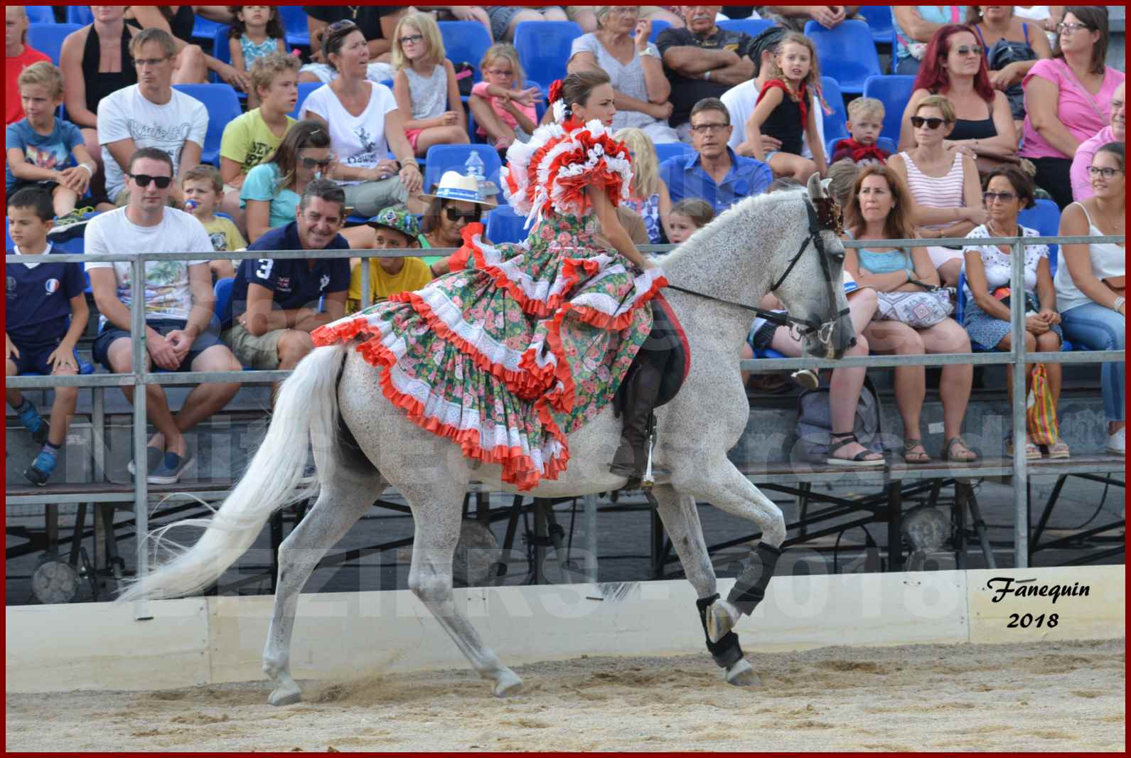 Spectacle en journée des "Nuits Équestres"  de la Féria de BÉZIERS 2018 - Lundi 13 Août - Carrousel de Cavalières - 10