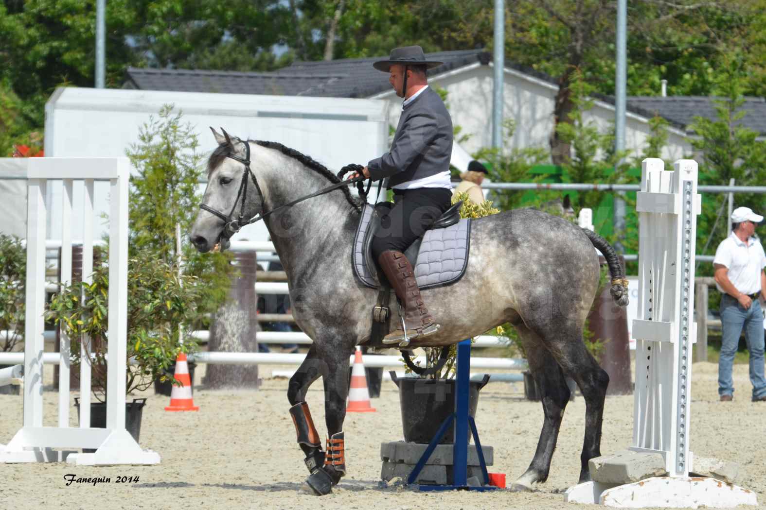 Salon Equitaine de Bordeaux en 2014 - concours Equitation de travail - Épreuve de Maniabilité chronométré - A - 2