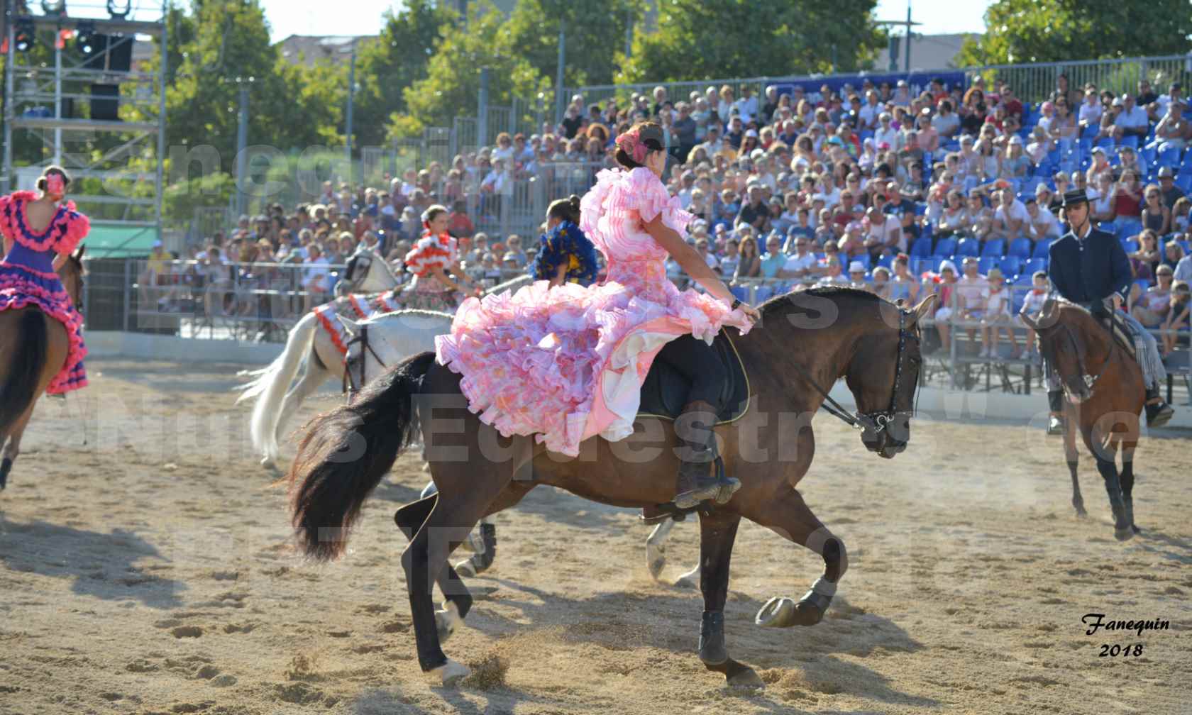 Spectacle en journée des "Nuits Équestres"  de la Féria de BÉZIERS 2018 - Mercredi 15 Août - Carrousel de Cavalières - 07