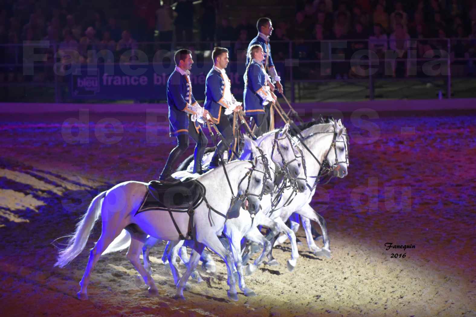 numéro de Poste HONGROISE avec 8 chevaux - Compagnie IMPULSION - Féria de BEZIERS 2016 - 8