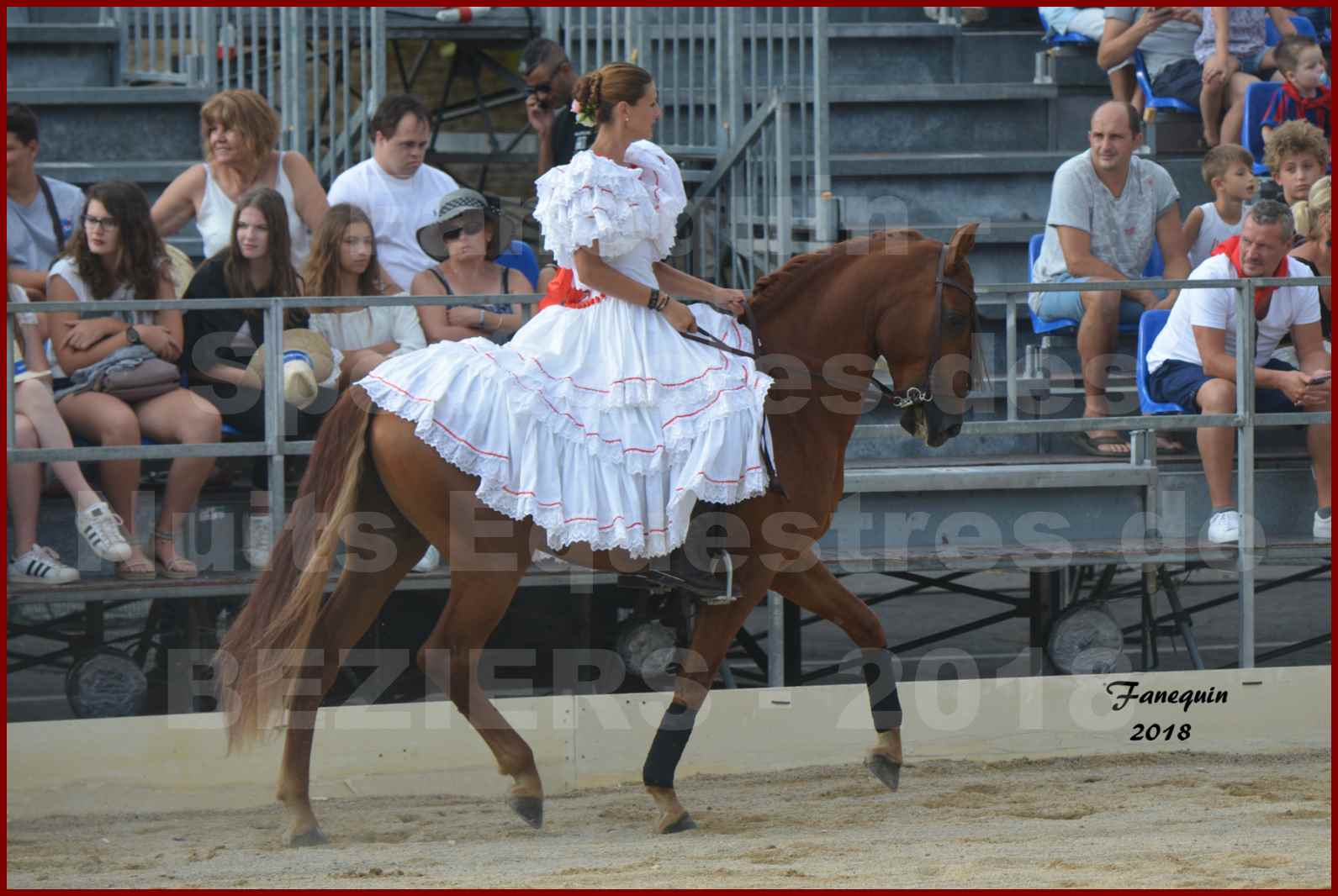 Spectacle en journée des "Nuits Équestres"  de la Féria de BÉZIERS 2018 - Lundi 13 Août - Carrousel de Cavalières - 03