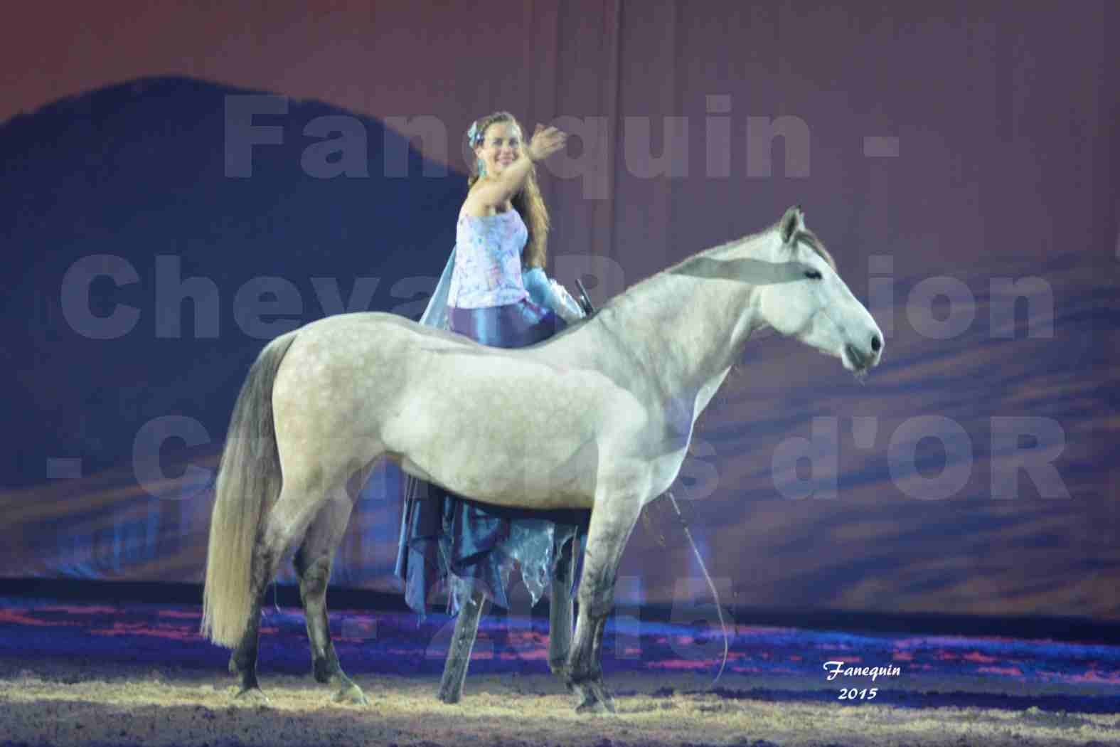 Cheval Passion 2015 - Spectacle des Crinières d'OR - Lucie VAUTHIER & 2 chevaux en liberté - 04