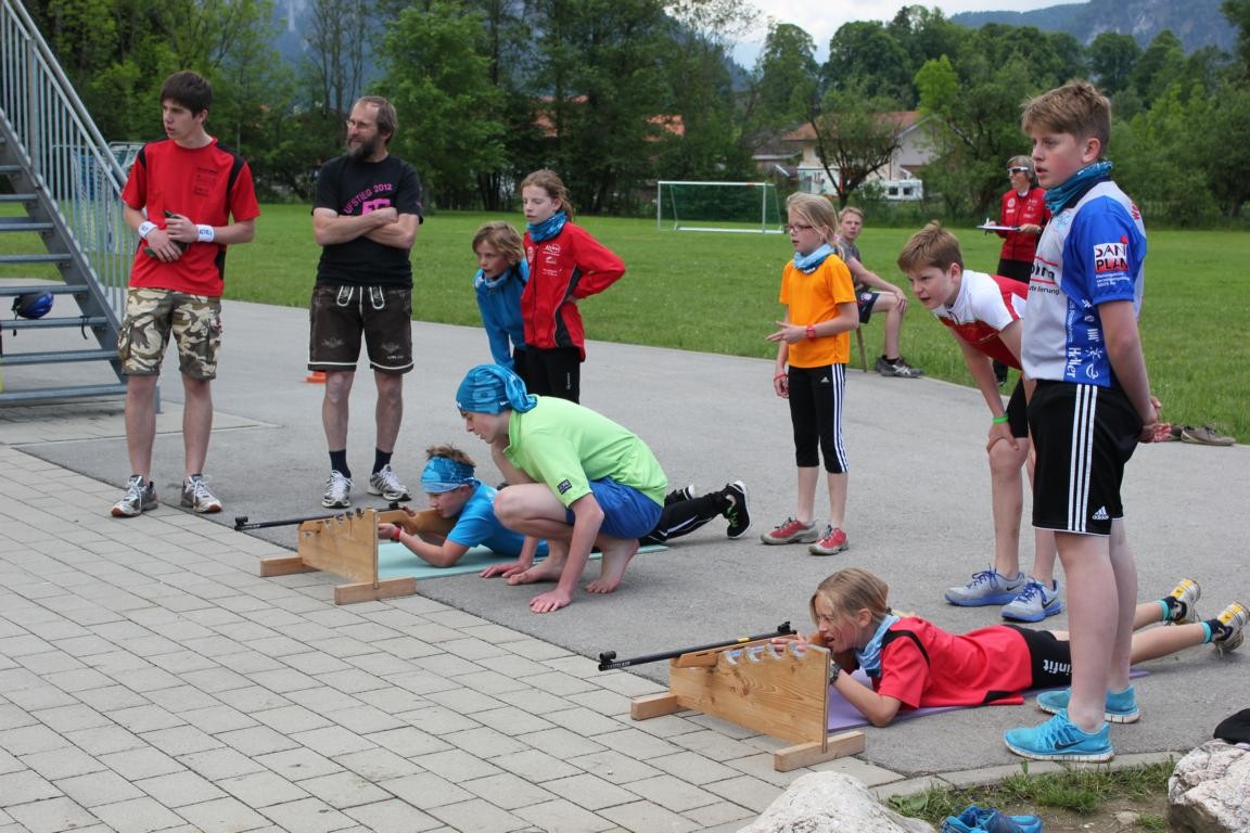 Beim Biathlon - Triathlon...