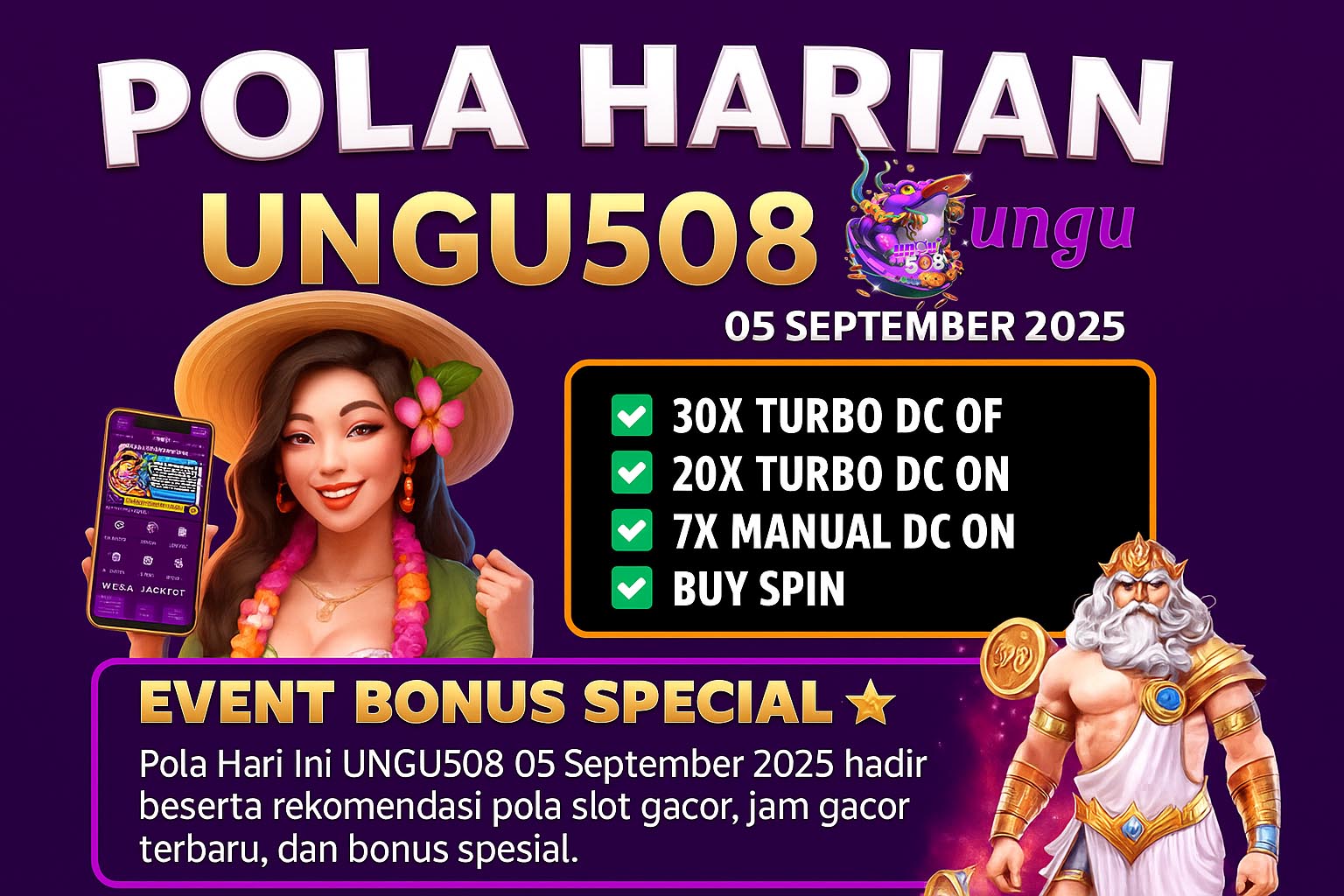 Pola Harian UNGU508 05 September 2025 Rahasia Slot Gacor Hari Ini