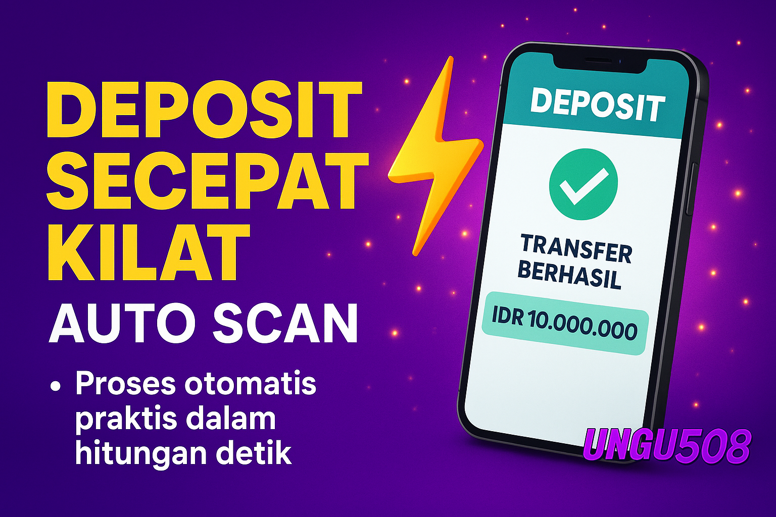 Info Update UNGU508: Fitur Deposit Secepat Kilat Auto Scan 2025