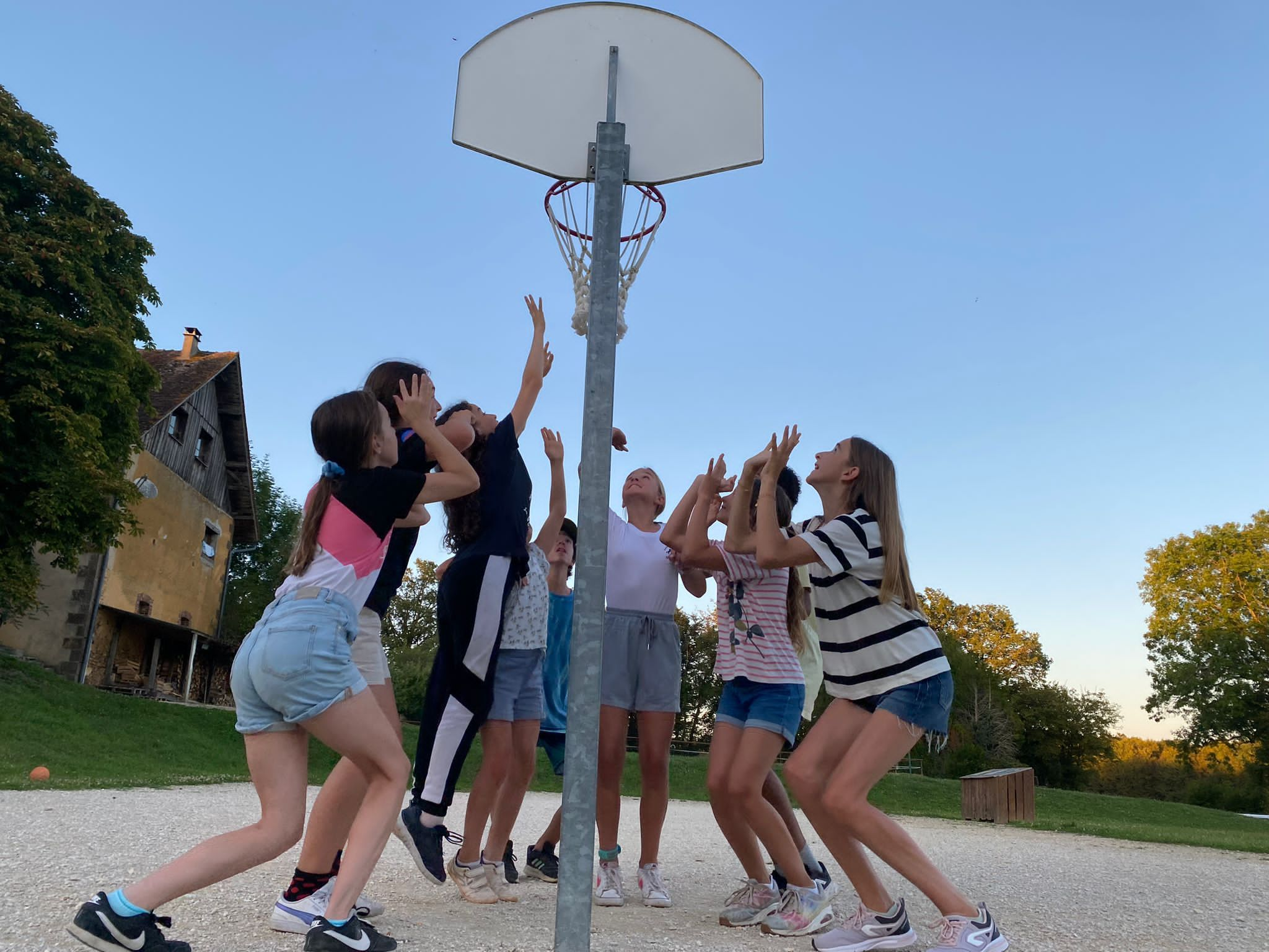 Le terrain de Basketball 