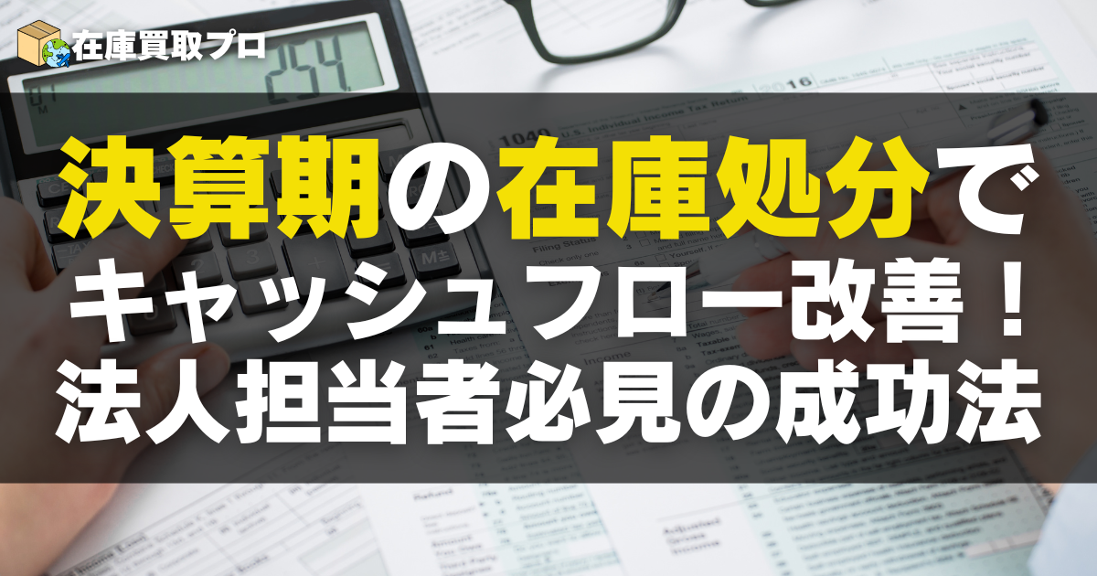 決算期の在庫処分でキャッシュフロー改善！法人担当者必見の成功法