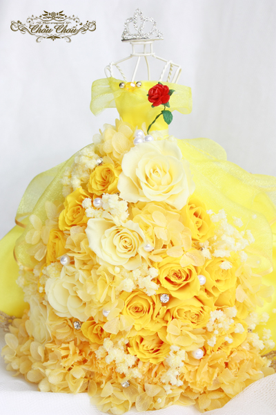 [7/27]30%off ディズニー 美女と野獣 プリザーブドフラワー ドレス 7/27]30%off ディズニー 美女と野獣 プリザーブドフラワー ドレス