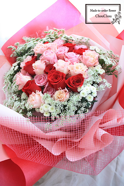 結婚後のリベンジプロポーズの花束　order no 220302