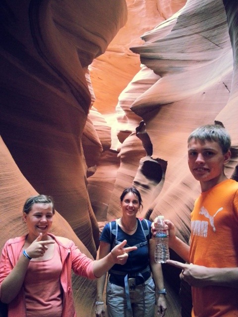 ....der Canyon ist unglaublich. Und zwischendrin immer viel trinken :-) 