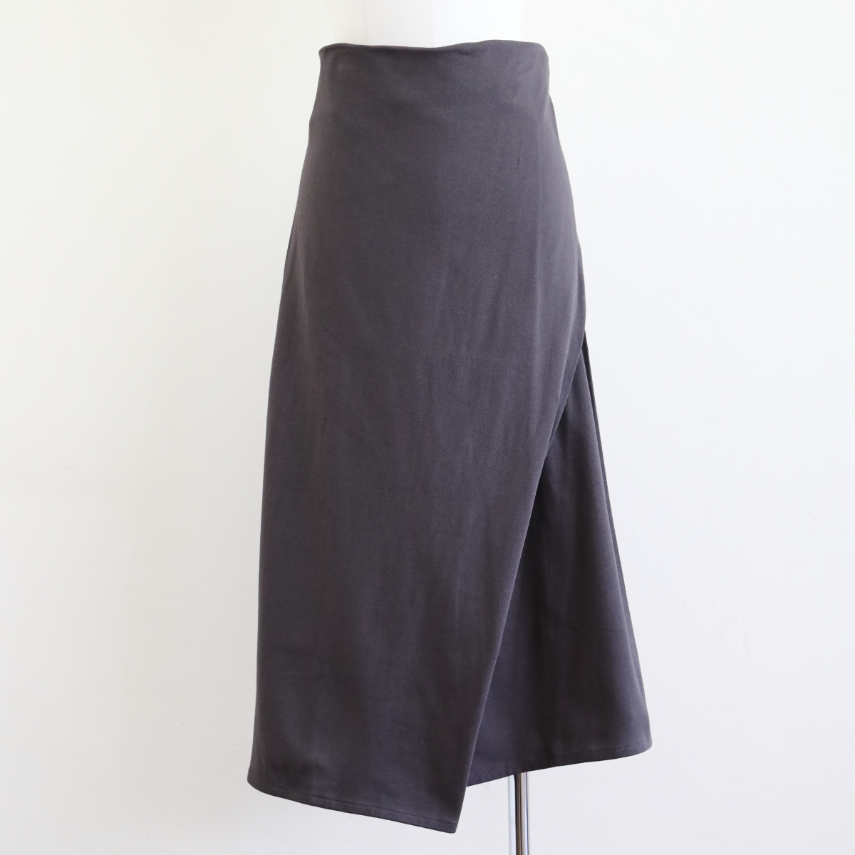 6397 DRAPED WRAP SKIRT WASHED BLACK - CLOSET--- 群馬県高崎市