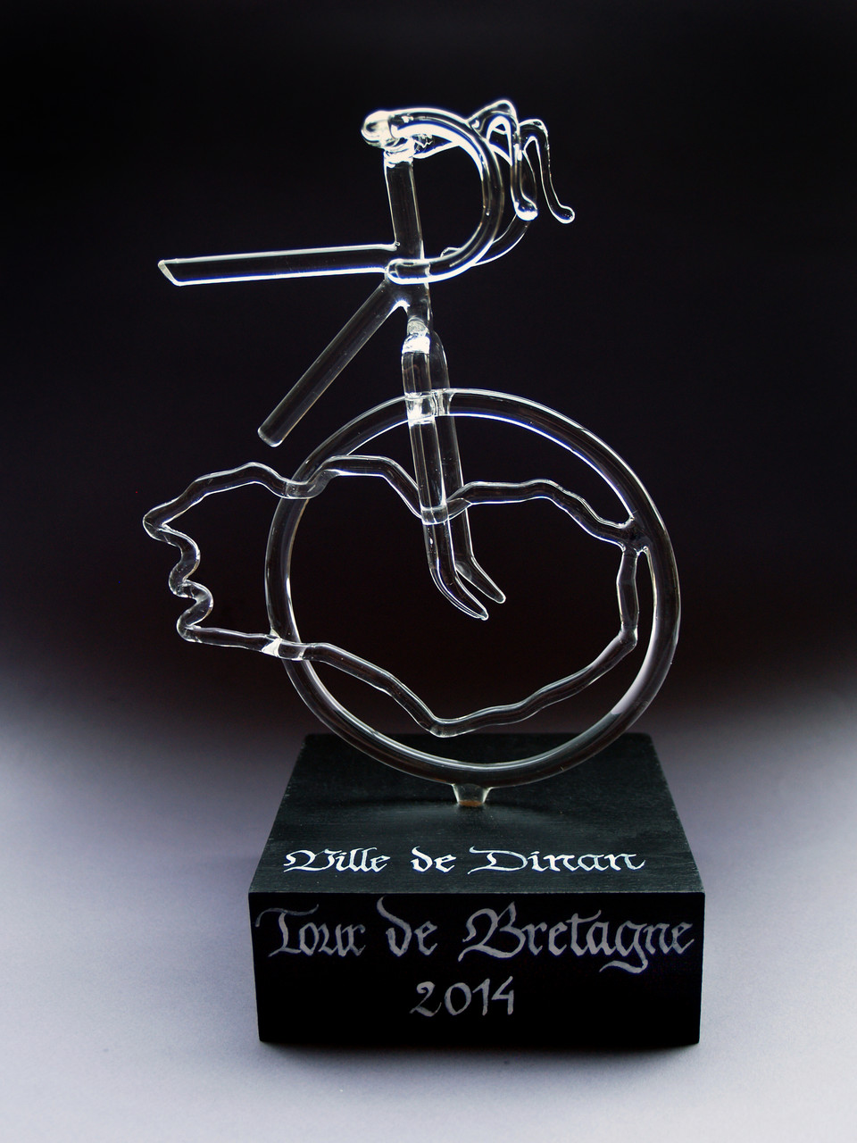 Trophée réalisé pour le tour de Bretagne cycliste