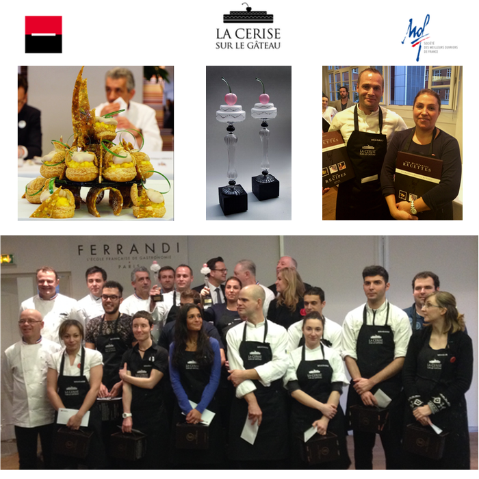 Trophée réalisés à l'occasion du concours culinaire "La cerise sur le gâteau" 