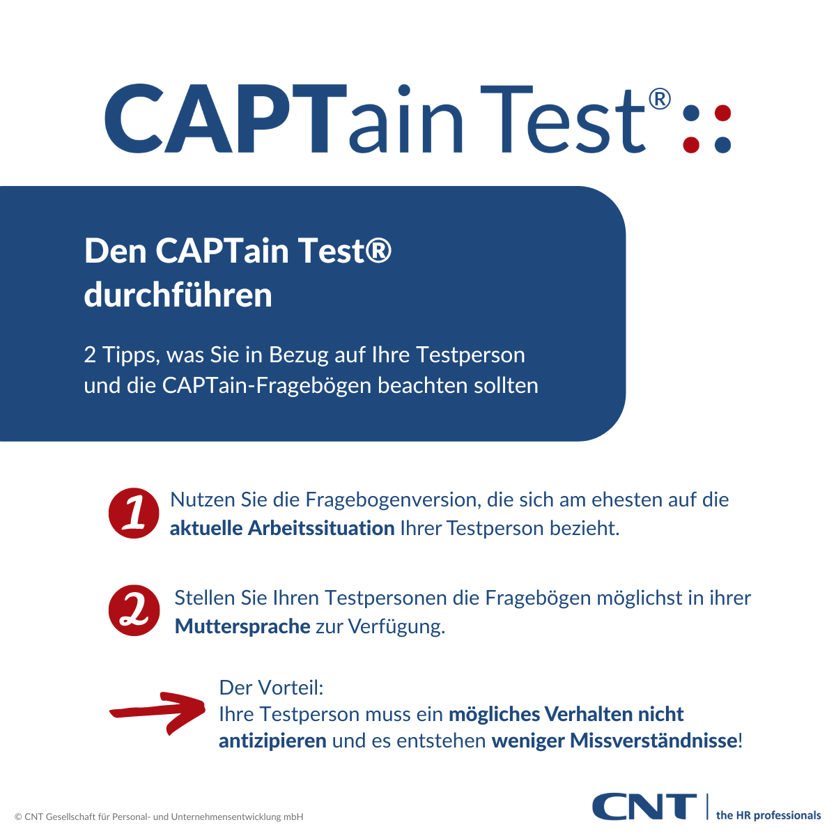 Den CAPTain Test® durchführen – Tipps zu den CAPTain-Fragebögen