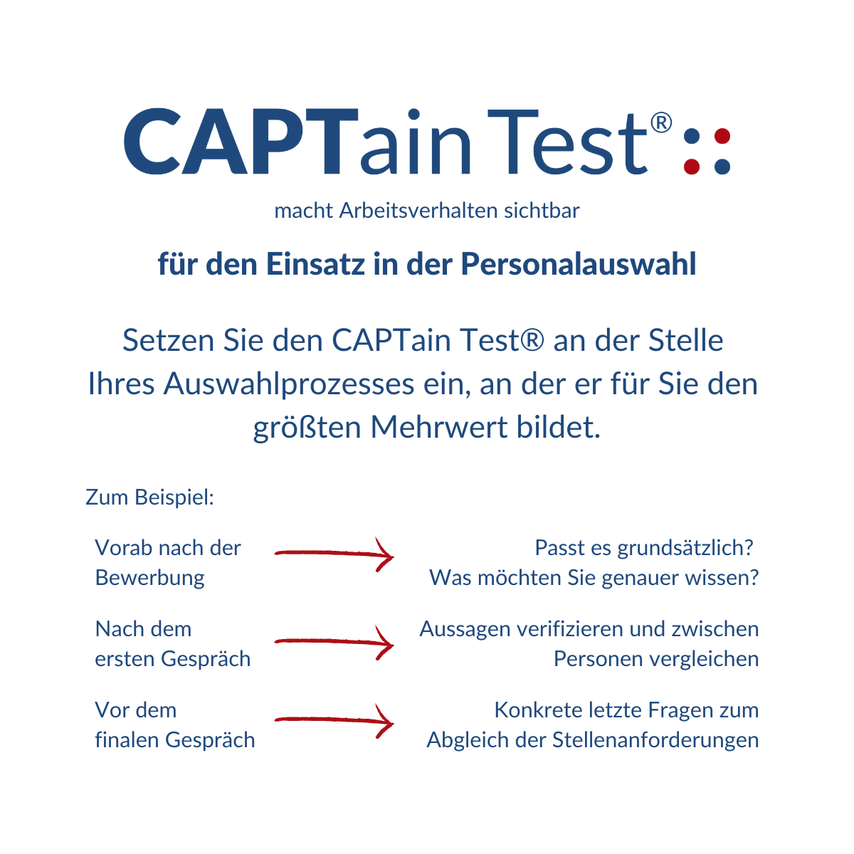 Personalauswahl mit dem CAPTain Test®