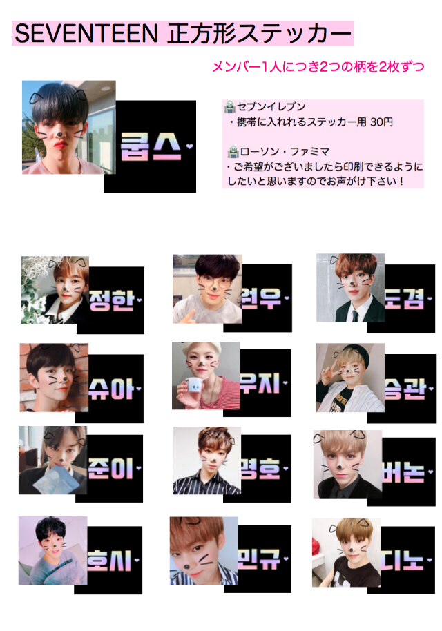 SEVENTEEN 紙スローガン配布 - saya26 ページ！