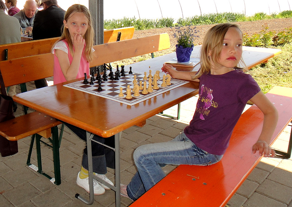 Photo Familien-Schach in der Gärtnerei Renner 2010