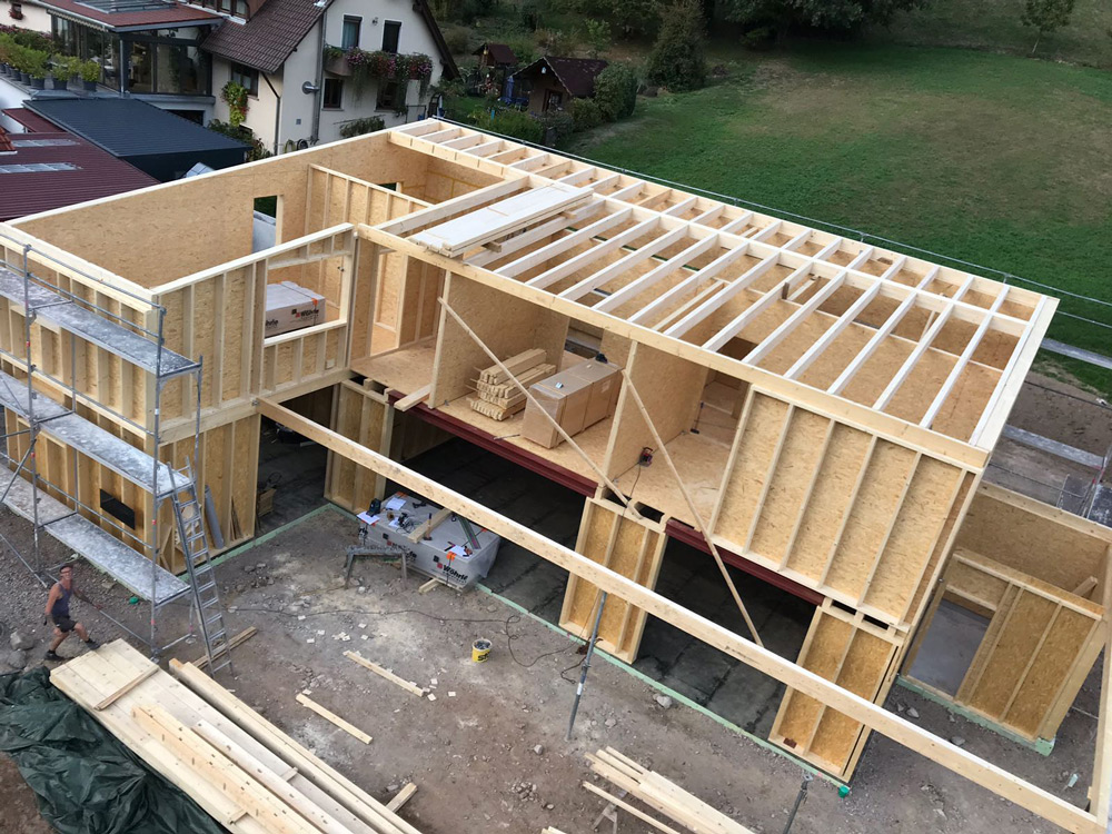 Neubau eines Holzständerhauses in Wolfach-Kirnbach