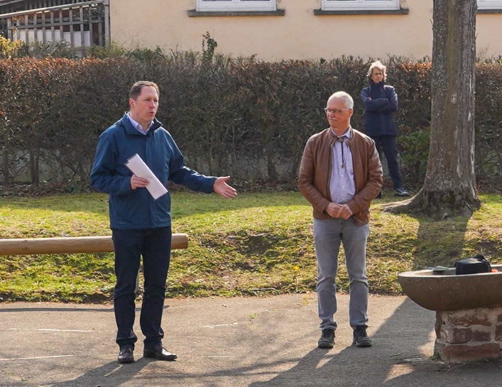 v.l.: OB Hartmut Holzwarth, Dr. Gerhard Strobel