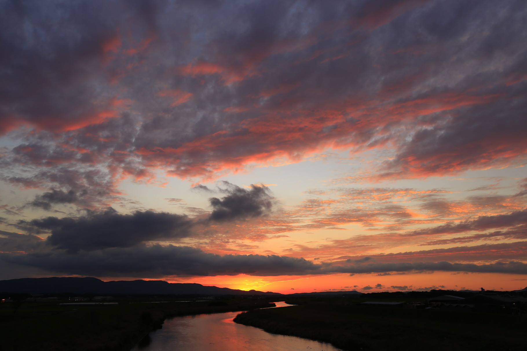 高良橋から眺める夕景は格別！（肝付町）