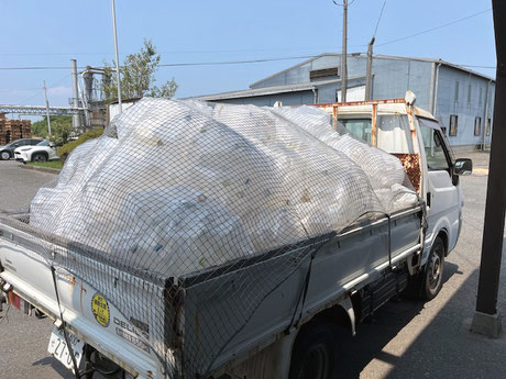 会社で集めたペットボトル リサイクルされます