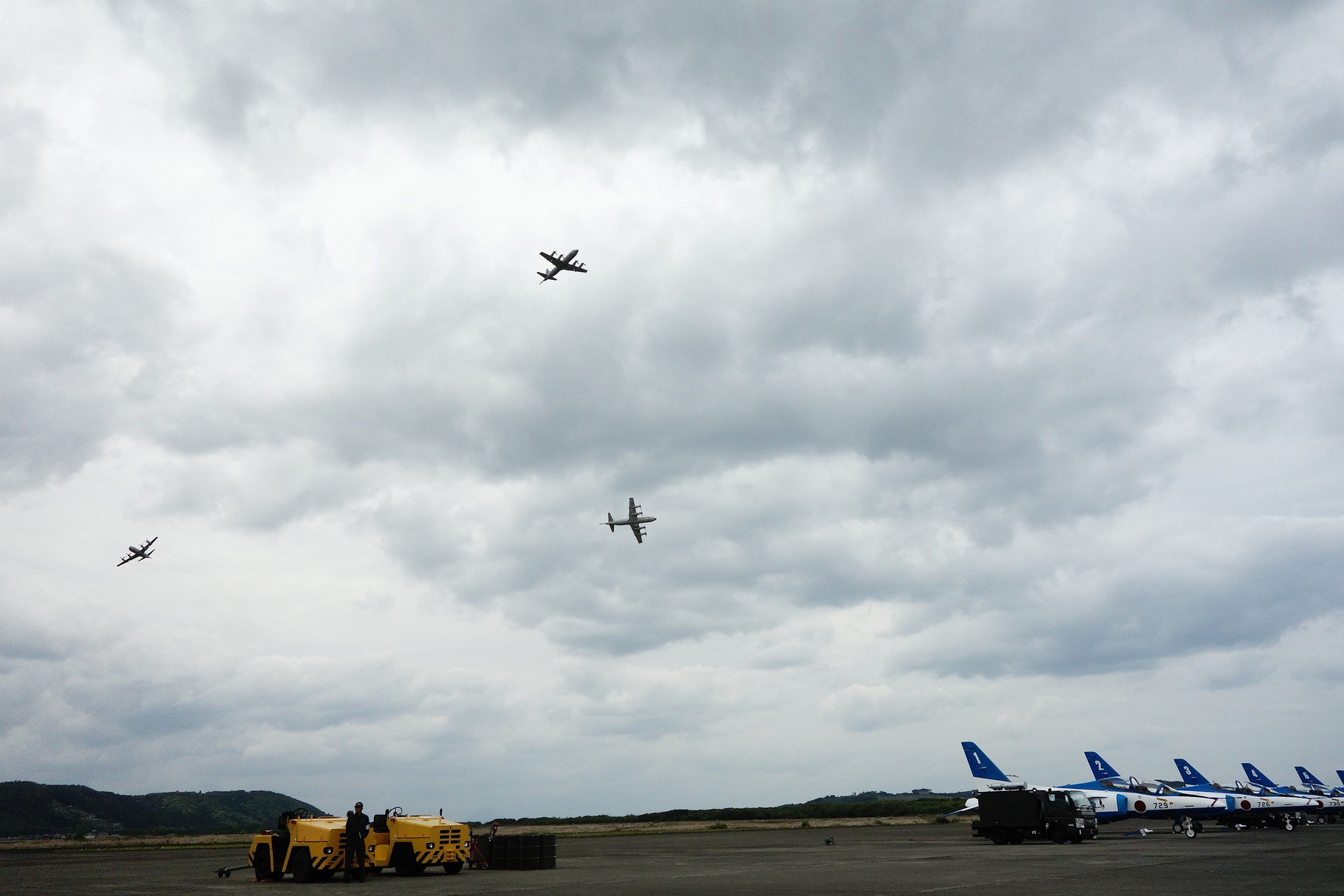 鹿屋基地 エアーメモリアル　P-3C迫力の機動展示