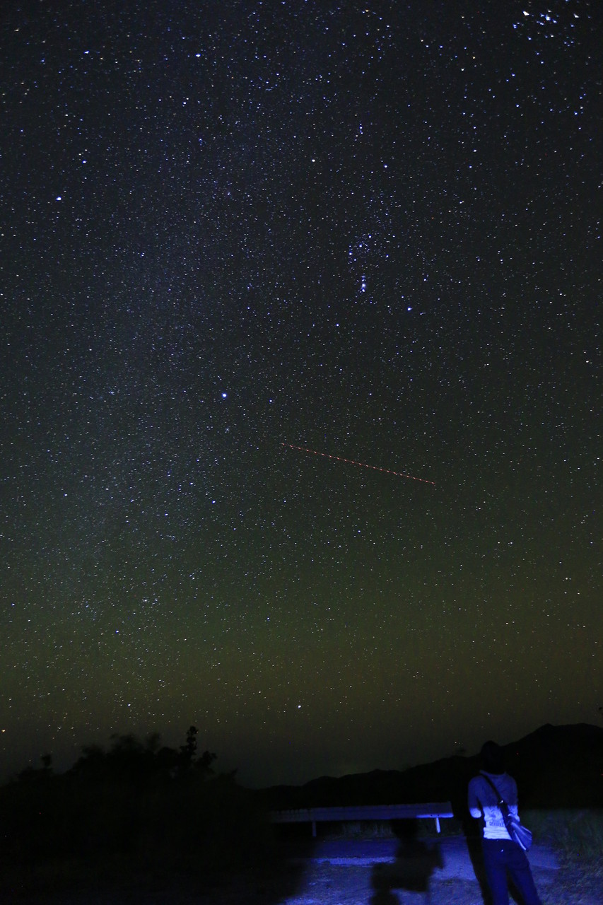 国見山から眺める午前4時辺りの星空（肝付町）
