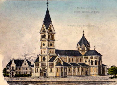 Die Karte ging 1902 auf den Weg, als der Turm noch gar nicht in dieser Höhe stand.....