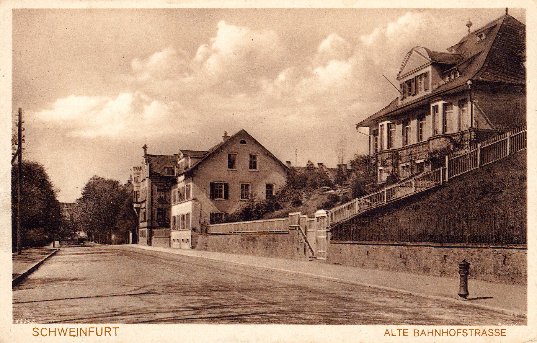 Schweinfurt Alte Bahnhofstraße Schweinfurtführer Ein Führer durch Schweinfurt und seine Schweinfurt Alte Bahnhofstraße Schweinfurtführer Ein Führer durch Schweinfurt und seine