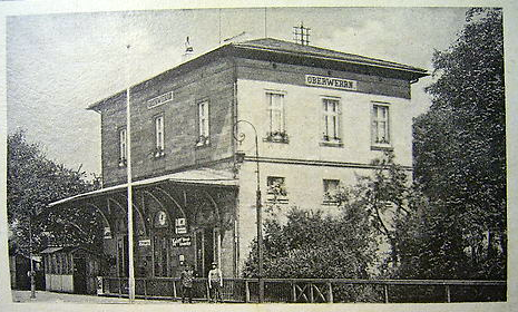 Bahnhof Oberwerrn - 1942 - gasthof zur Eisenbahn