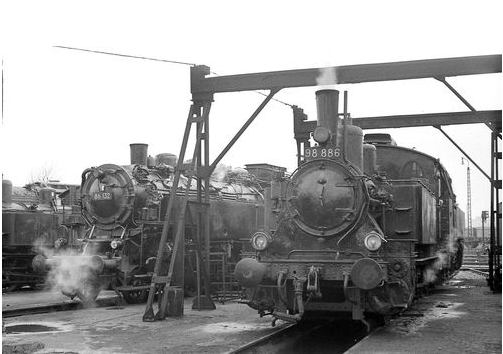 86 132 und 98 886 Bw Schweinfurt 1964