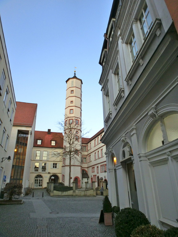 Blick aus der Rosengasse auf den Schrotturm