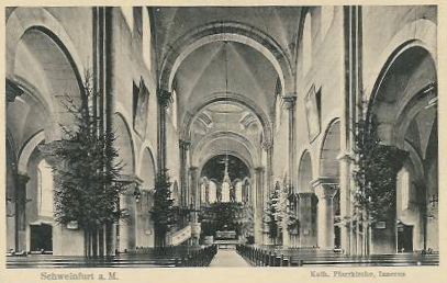Blick in den Kirchenchor ca. 1915