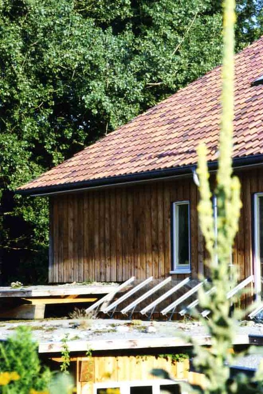 vorgelagerte Bauten im Norden als Pufferzone