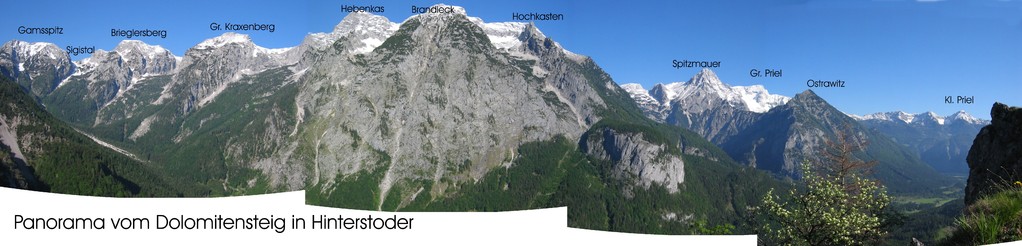 Gipfelpanorama ins Tote Gebirge