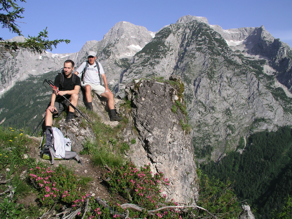 Christoph und Robert am Aussichtsgipfel
